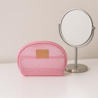 Bolsa de maquillaje de malla semicircular, bolsa ligera para lápiz labial, bolsa de cosméticos transparente, bolsa de lavado con cremallera, bolsa de almacenamiento para artículos de tocador, baño - details 10