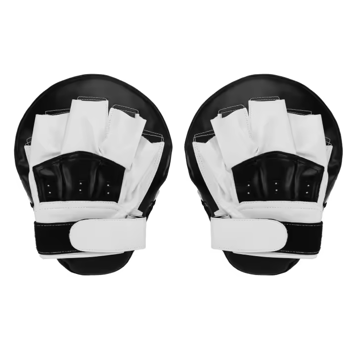 Manoplas de cuero para entrenamiento de boxeo, almohadillas de mano para Karate, Muay Thai, Sparring, Dojo, artes marciales - 1