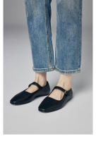 Suela blanda de cuero suave con hebilla de una palabra y zapatos planos de boca poco profunda, zapatos de cuero pequeños para dama. - details 39