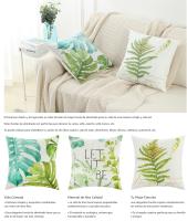 Fundas Cojines Modernas de Lino/Algodón 45x45cm para Sofá Coche Cama Sillas Estilo Elegante Decorativo Juego de 4 Fundas de Almohada con Patrón Floral Cuidado de la Funda de Almohada por Máquina - details 7