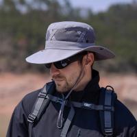 Sombrero de pescador de malla de nailon informal, gorra de senderismo portátil con protección UV de secado rápido, sombrero de cubo plegable suave impermeable para hombre y mujer - details 12