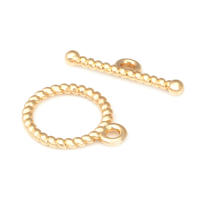 Pulsera de Tirantes Geométricos de Latón Dorado 18K Clasps para Hacer Joyería DIY - details 59