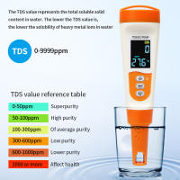 Probador de calidad del agua 3 en 1, medidor Digital de alta precisión TDS/EC/temperatura para piscinas, Detector de calidad del agua de acuario con voz - details 3