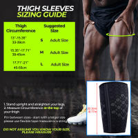 Mangas de compresión para el muslo para hombre y mujer, soporte elástico para la ingle dolorida, Reduce los calambres, deporte atlético, 1 piezas - details 9
