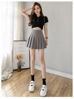 Falda plisada blanca para mujer de cintura alta, cierre de cremallera, estilo preppy, moda estudiantil, danzas en negro - details 20