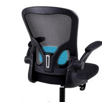 Silla Oficina, Silla Escritorio con Reposabrazos Abatibles, Sillas Oficina con Soporte Lumbar, Silla Ergonómica Escritorio de Malla Transpirable, Negra - details 5