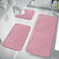 Juego de 3 Alfombras de Baño de Almohadilla de Grijear Suaves y Cómodas para Uso en Baños - details 6