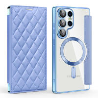 Flip para Samsung Galaxy edge Ultra, FE, S25 S24 S23 S22 Plus, Funda Protectora Gaanoplastia con Cepillo Magnético Antirrobo - details 8
