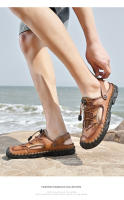 Zapatos de verano de gran tamaño para hombre, sandalias transpirables, zapatos casuales de malla, zapatos de viaje de fondo suave y hueco, zapatillas nuevas - details 0