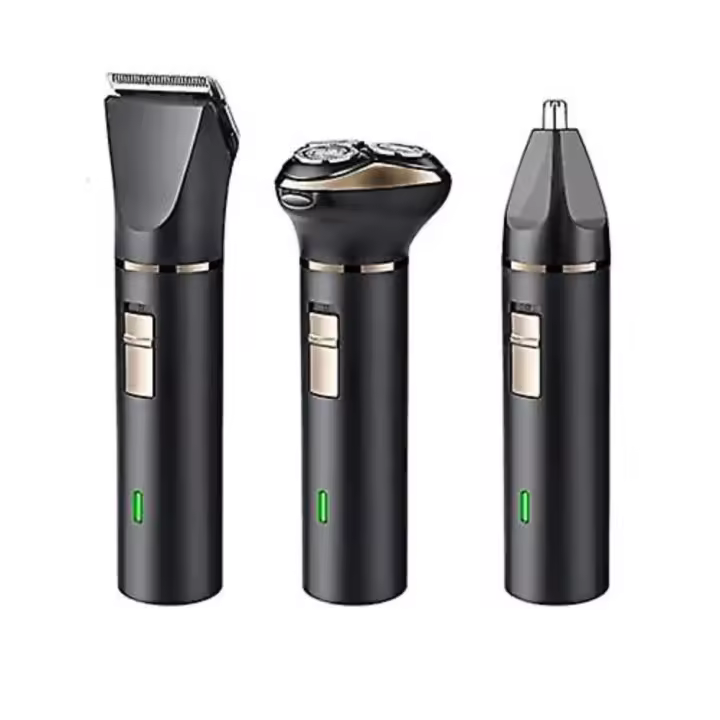 Afeitadora eléctrica 3 en 1 para hombre, máquina de afeitar rotativa portátil, en seco y húmedo, resistente al agua - 1