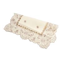 ENCE Mantel rectangular, ovalado, cuadrado, blanco de alta calidad, decoración floral para restaurante, 1 pieza - details 18