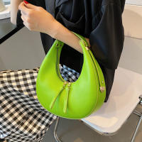 Bolso tote de moda para mujeres Bolso de lujo de medio cuarto Luna bolso de hombro de marca para damas Bolso de axila de cuero PU y monedero - details 16