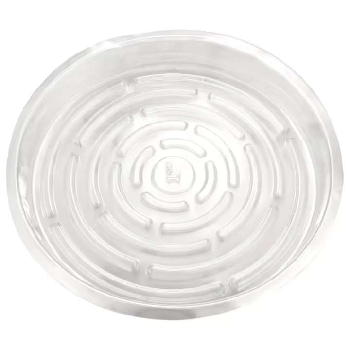 Platillos transparentes para plantas de interior y exterior, bandejas de goteo para maceta, jardín, 30cm, 12 pulgadas, 10 paquetes - 1