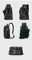 Mochila de pesca de gran capacidad para hombre, bolsa táctica Molle para senderismo, Camping, con caña de fundición de señal láser - details 11