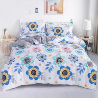 Juego de Cubierta de Edredón con Flores Moradas 3/4 Piezas en Rojo y Negro con Sábana Plana y Ropa de Cama de Lujo para Mujer y Niña - details 32