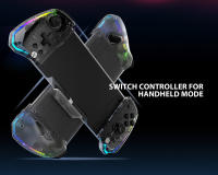 YS43 YS44 YS45 para Nintendo Switch, Gamepad todo en uno RGB, controlador de mano transparente colorido con TURBO de 6 ejes - details 1