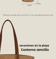 Nuevo Bolso tejido para vacaciones en la playa, bolso de mano de gran capacidad, bolso de hombro para mujer, bolso de mano versátil - details 3