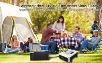 Inversor de onda sínusoidal puro 24V a 230V 3500W 7000W Convertidor de voltaje Solar Caravana - details 12