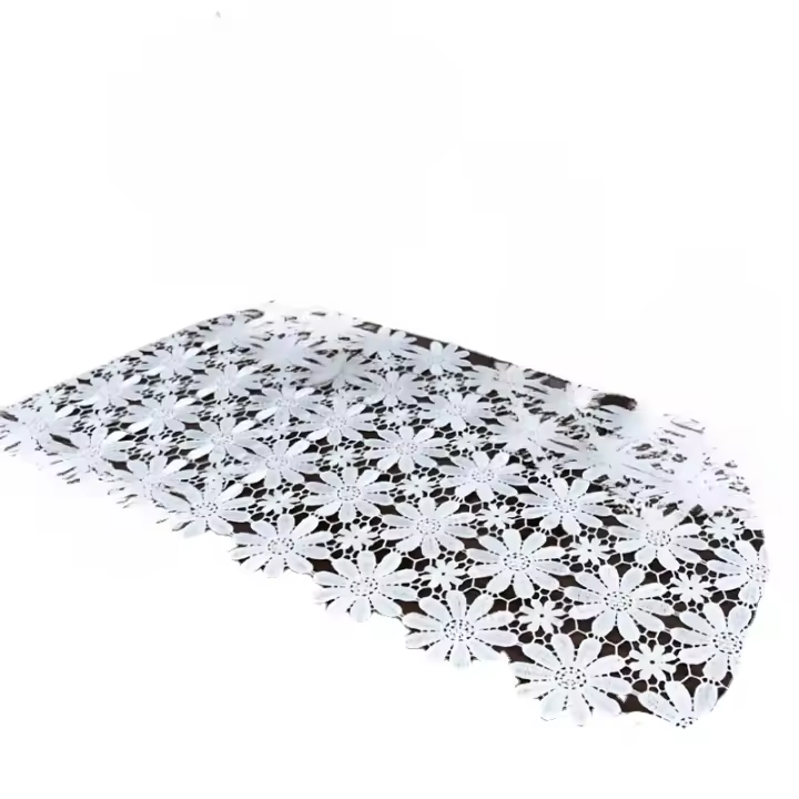Corredor De Mesa De Encaje De Ganchillo, Mantel De Tela Hueca Floral, Elegante Corredor De Tocador Largo, pañal, 1 ud. - 1