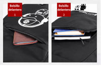 Mochila informal luminosa de gran capacidad, Mochila de tela Oxford, mochila escolar informal, bolsa de viaje al aire libre, moda - details 4