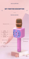 Micrófono de Karaoke Bluetooth inalámbrico de mano, altavoz para niños, máquina de canto para fiesta en casa, Juguetes Divertidos para niños, navidad - details 10