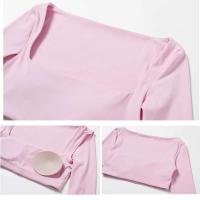 Fierss Conjunto de Yoga, Soft Gym Tre, Color Sólido, Transpirable, Traje de Entrenamiento para Correr para Mujer, 2 Piezas - details 20