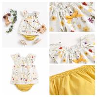 -Conjunto de Ropa de Algodón para Niñas, conjunto de Ropa con Impresión de lino, Verano, 2 piezas - details 10