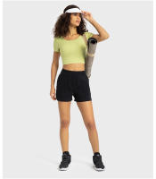 Pantalones Cortos Deportivos Casuales SHINBENE 5" para Mujeres con Bolsillos Grandes para Gimnasio y Entrenamiento - details 4
