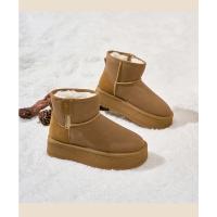 Botas de nieve, nueva moda 2025 con botines sencillos, zapatos de algodón cálidos - details 14