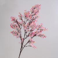 Rama de flor de melocotón Artificial de 97cm, flor de melocotón de seda elegante de plástico hecha a mano, flor falsa de tacto Real para sala de estar y escritorio - details 19