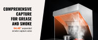 Campana extractora comercial SucceBuy, 8 pies para camión de comida. Acero inoxidable 201. Filtros de rejilla desmontables en forma de U. Resistente a la oxidación. Ideal para cocina/restaurante - details 1
