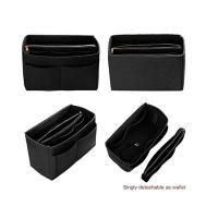HHYUKIMI-organizador de maquillaje, bolsa con inserción de fieltro para bolso, bolso interior de viaje, cosmético portátil, apto para varias marcas de bolsos - details 4