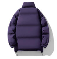 Chaqueta de pan con cuello alto para hombre, camiseta de algodón gruesa y cálida, informal, multicolor, mismo estilo, invierno - details 21
