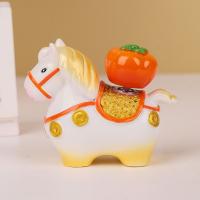 Adornos de caballo del zodiaco Kawaii, estatua de caballo de dibujos animados de resina giratoria hecha a mano, mascota del caballo, año del caballo - details 13