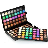 Conjunto de maquillaje combinado, 120 colores de sombras de ojos nacaradas mate, 7 pinceles para sombras de ojos - details 2