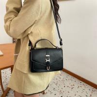 Bandolera mensajero de cuero de PU elegante, bolso bandolera de Color sólido, bolso de mano para mujer - details 14