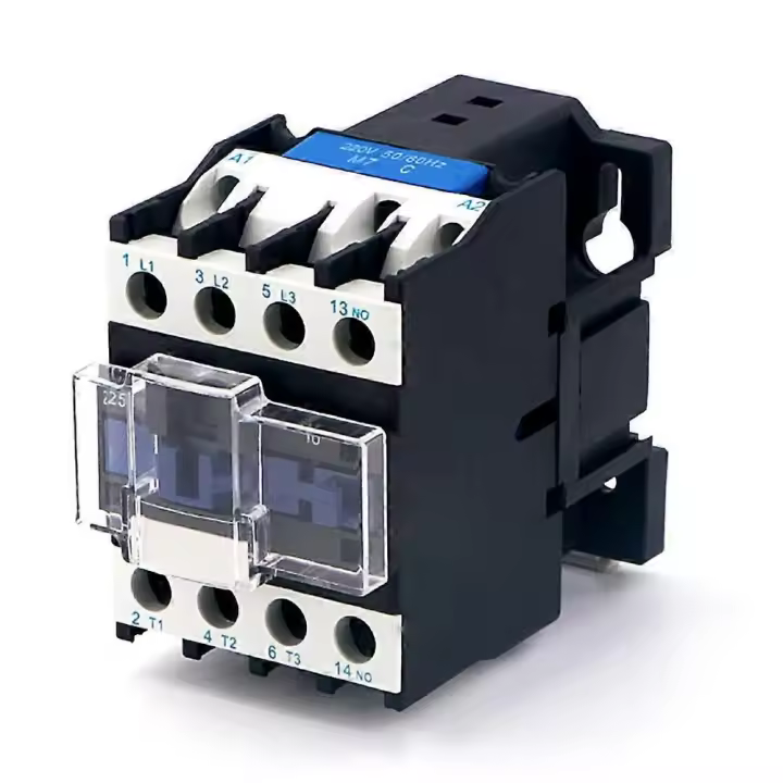 Relé acoplicado en la carrera de din 3 fases, 3 polos, 24-380v, 50/60hz - 1