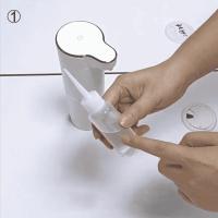 Dispensador de Jabón Líquido Automático Sensor Infrarrojo Táctil Libre de Mano Máquina de Espuma Inteligente Cargado por USB - details 0