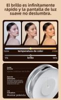 🔥   Anillo Magnético de Luz 3 en 1 para Teléfonos 💡   - Kit de Iluminación Profesional con Espejo de Maquillaje y Soporte Plegable (3 Temperaturas, 500mAh, Tipo-C) - details 9