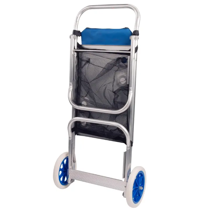 Carro multiusos de playa plegable Playa para transportar sillas, nevera, sombrilla - 1
