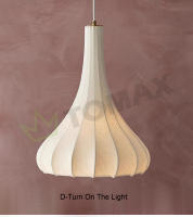 Tomaxin Lámpara colgante de seda LED 60CM Estilo wabi-sabi para dormitorio B&B restaurante sala de estar hotel Metal 220V Interruptor otros - details 14