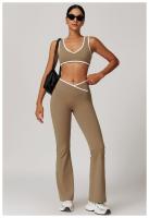 Sujetador deportivo con correa ancha para el hombro, sujetador de Yoga de una pieza resistente a los golpes, Top de Fitness al aire libre para mujer - details 11