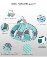 Arnés reflectante para perro y gato, conjunto de cuerda para el pecho, transpirable, ajustable, para perros pequeños y medianos - details 4