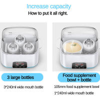 Esterilizador de Botellas para Bebés 6 en 1 Multifuncional Automático Inteligente Termostato para Desinfección de Botellas de Leche y Calentador - details 3