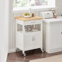 Cocina móvil Carrito de Servir Estante de Cocina Blanco 60 x 45 x 92 cm ES - details 3