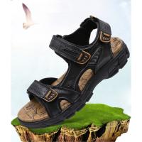 Sandalias cómodas de verano para hombre, zapatos suaves para playa y exterior, transpirables, informales de cuero - details 1