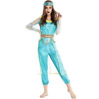 Vestido de princesa Jasmine con linterna de Aladino, uniforme de juego COS, disfraz de Halloween, disfraz de juego de rol - details 3