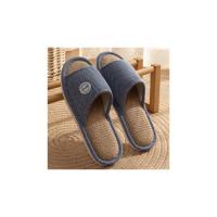 Zapatillas de lino antideslizantes para hombre y mujer, zapatos transpirables, planos de cáñamo de algodón cómodos, informales, para el hogar y el dormitorio - details 14