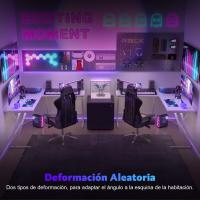 Mesa de Juego en Forma de L 130x130cm Soporte para Monitor Soporte para Auriculares - details 52