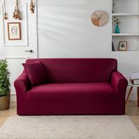 Funda de Sofá de Poliéster Elástica Antideslizante Cubierta Protectora para Muebles para Dormitorio, Oficina, Sala de Estar Incluye Cojín de Imitación - details 8
